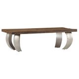 vidaXL Salontafel Opium 110x60x35 cm gerecycled hout en staal