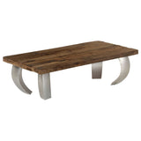 vidaXL Salontafel Opium 110x60x35 cm gerecycled hout en staal