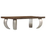 vidaXL Salontafel Opium 110x60x35 cm gerecycled hout en staal