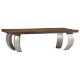 vidaXL Salontafel Opium 110x60x35 cm gerecycled hout en staal