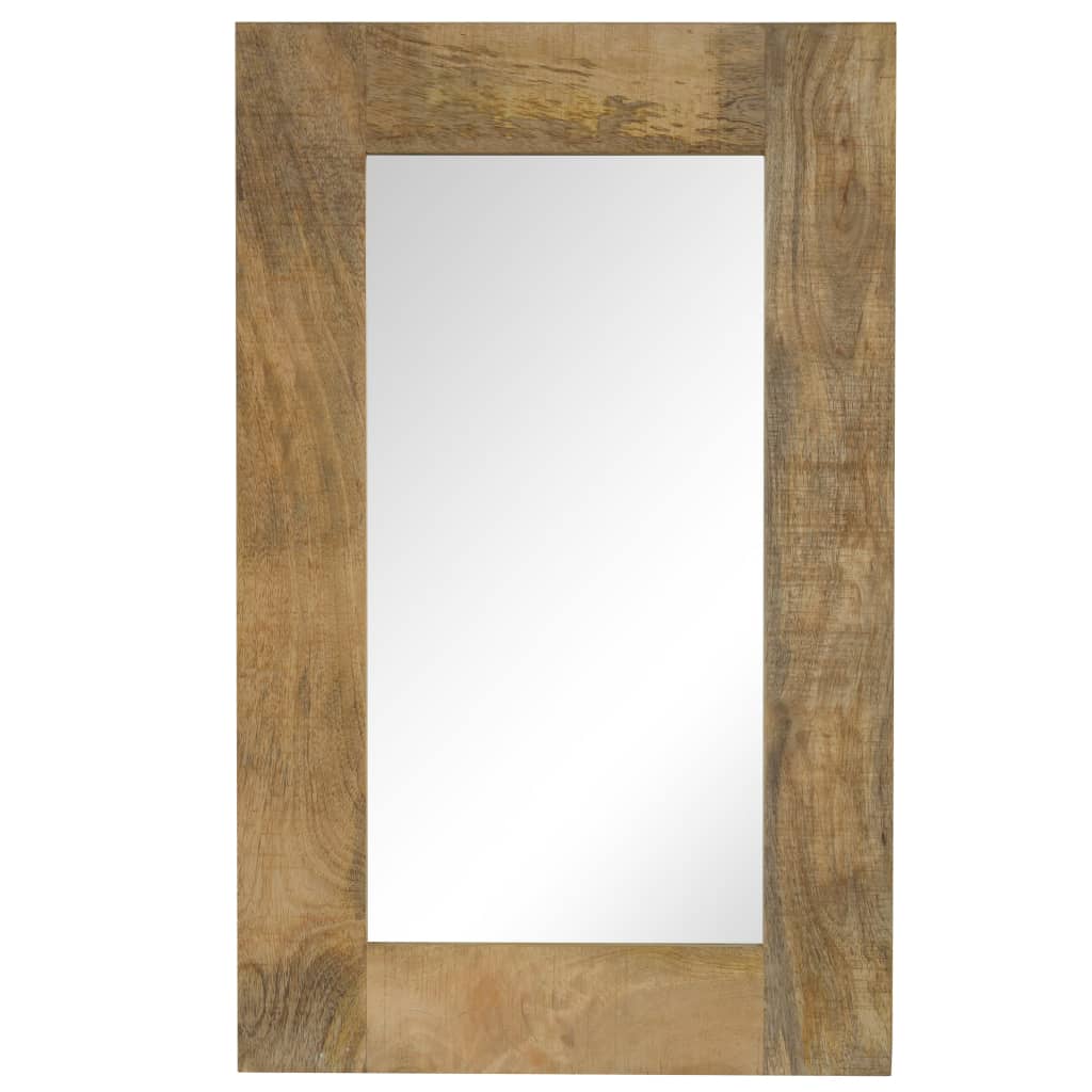 vidaXL Mirror 50x50 cm Solid Mango Wood