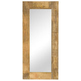 vidaXL Mirror 50x50 cm Solid Mango Wood
