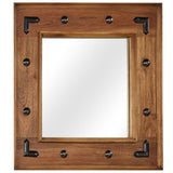 vidaXL Mirror 50x50 cm solid acacia wood