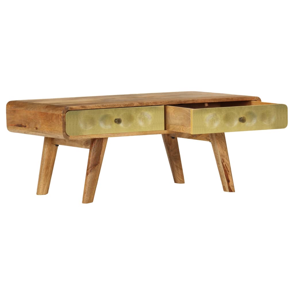 vidaXL Coffee table 90x50x40 cm solid mango wood