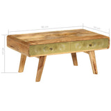 vidaXL Coffee table 90x50x40 cm solid mango wood