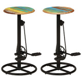 vidaXL Bar Stools 2 pcs Solid Reclaimed Wood