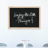 vidaXL Wall-Mounted Chalkboard 60x80 cm Cedarwood