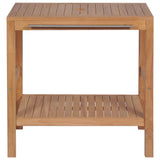 vidaXL Badkamer wastafelkast 74x45x75 cm massief teakhout