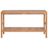 vidaXL Bathroom Vanity Cabinet 132x45x75 cm Solid Teak Wood