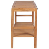 vidaXL Bathroom Vanity Cabinet 132x45x75 cm Solid Teak Wood