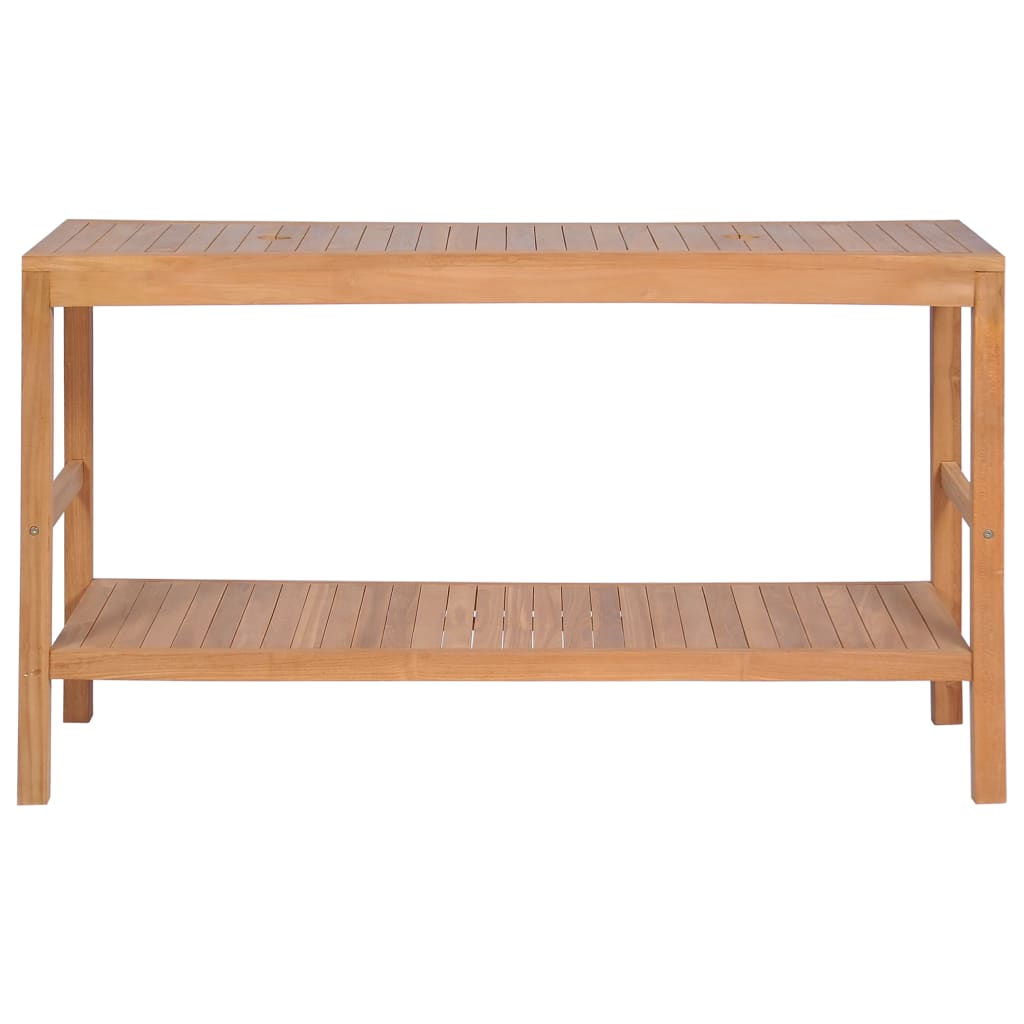 vidaXL Bathroom Vanity Cabinet 132x45x75 cm Solid Teak Wood