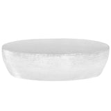 vidaXL coffee table 100x50x28 cm hammered aluminium silver