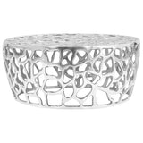 vidaXL Coffee Table 70x30 cm Cast Aluminum Silver-colored