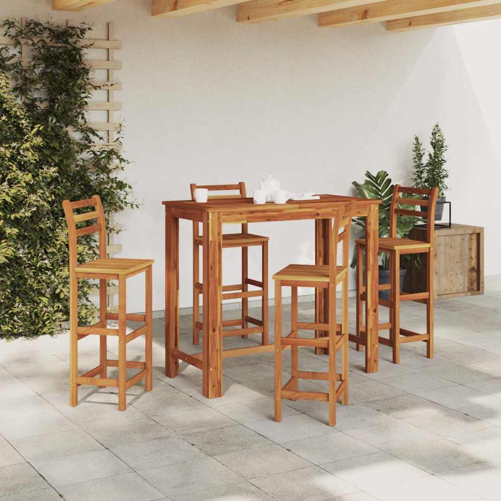 vidaXL Bar Table 120x60x105 cm Solid Acacia Wood