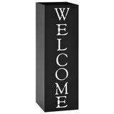 vidaXL Umbrella and Walking Stick Holder White Square Steel 48.5 cm