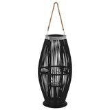 vidaXL Lantern Holder Hanging 60 cm Bamboo Black