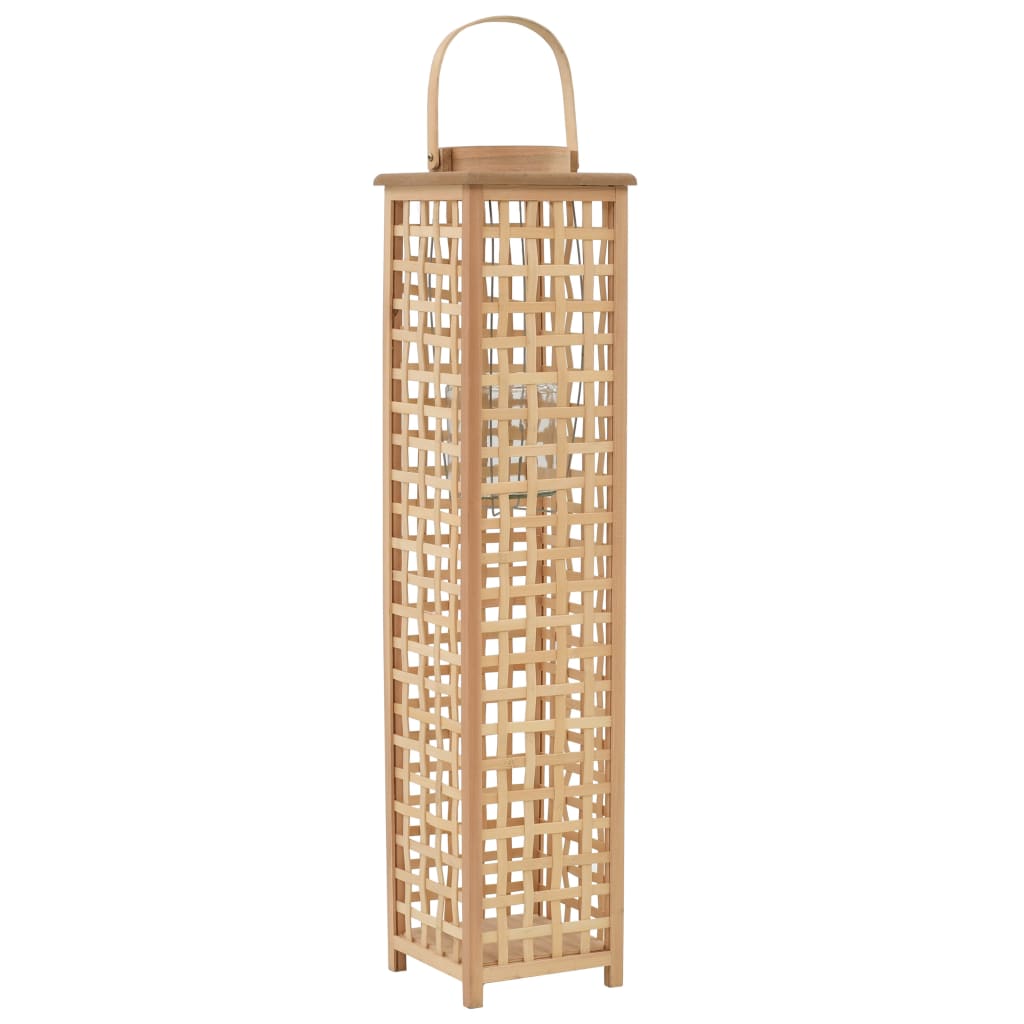 vidaXL Lantern Holder Hanging Bamboo Natural