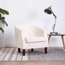 vidaXL Armchair fabric beige