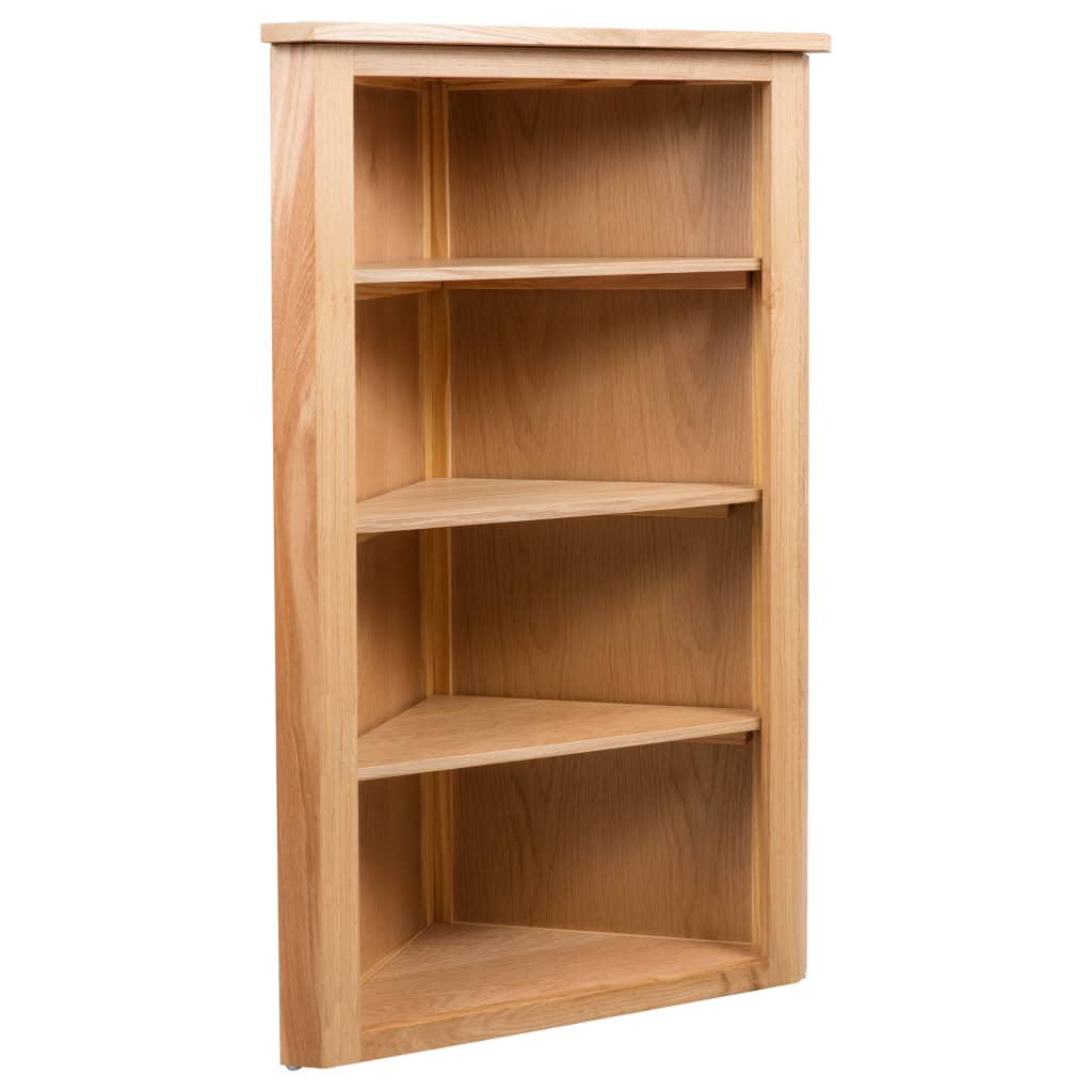 vidaXL Hoekkast 59x36x100 cm massief eikenhout