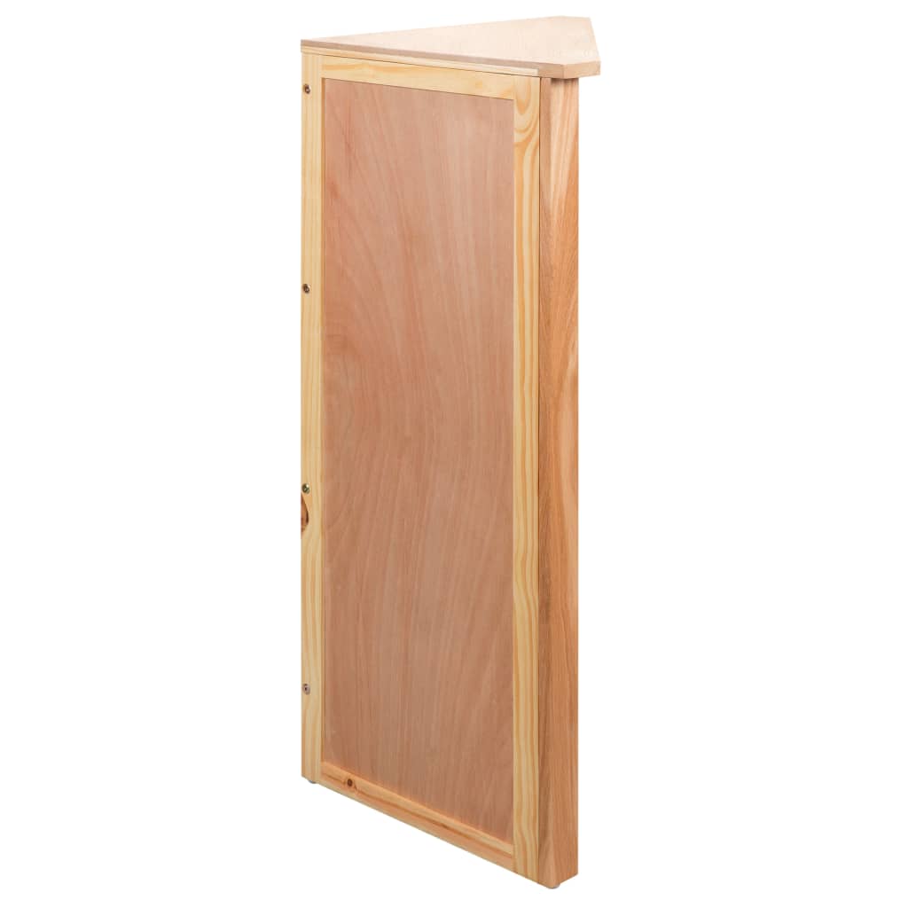 vidaXL Hoekkast 59x36x100 cm massief eikenhout