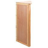 vidaXL Hoekkast 59x36x100 cm massief eikenhout
