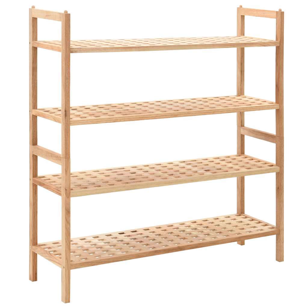 vidaXL Schoenenrek 69x26x40 cm massief walnotenhout