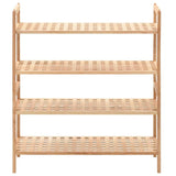 vidaXL Schoenenrek 69x26x40 cm massief walnotenhout