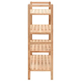vidaXL Schoenenrek 69x26x40 cm massief walnotenhout