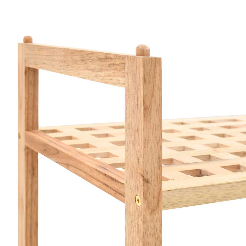 vidaXL Schoenenrek 69x26x40 cm massief walnotenhout