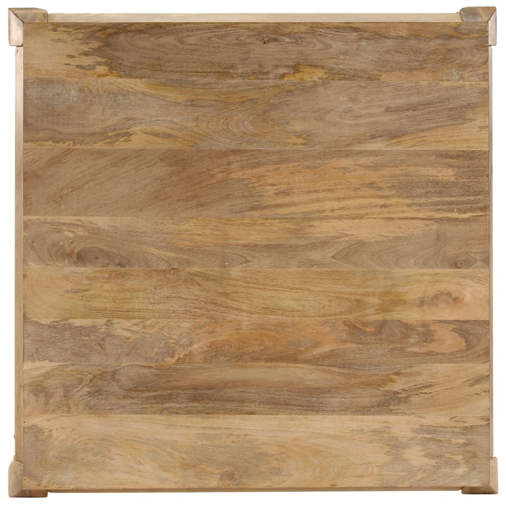 vidaXL Coffee table 80x80x40 cm solid mango wood