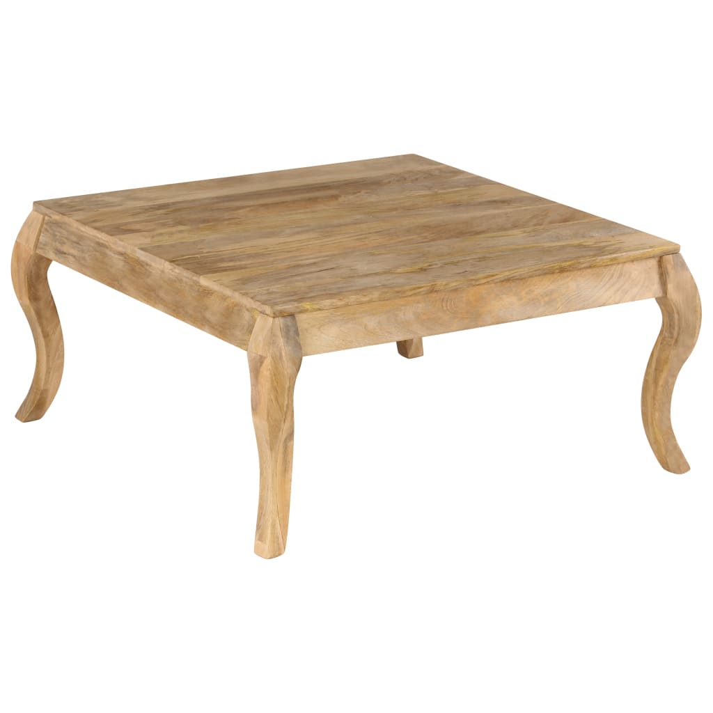 vidaXL Coffee table 80x80x40 cm solid mango wood