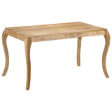 vidaXL Eettafel 118x60x76 cm massief mangohout
