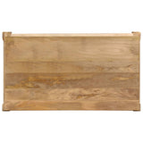 vidaXL Eettafel 118x60x76 cm massief mangohout