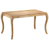 vidaXL Eettafel 118x60x76 cm massief mangohout