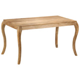 vidaXL Eettafel 118x60x76 cm massief mangohout