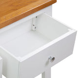 vidaXL Wandtafel 118x35x77 cm massief eikenhout
