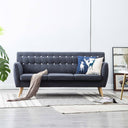 vidaXL Three-Seater Sofa 172x70x82 cm Fabric Dark Grey