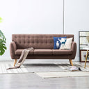 vidaXL Three-Seater Sofa 172x70x82 cm Fabric Dark Grey