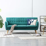 vidaXL Driezitsbank 172x70x82 cm stof donkergrijs