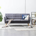 vidaXL Three-Seater Sofa 172x70x82 cm Fabric Dark Grey