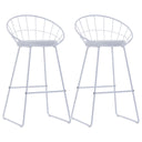 vidaXL Barstoelen 2 st kunstleer zwart