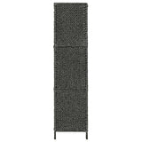 vidaXL Kamerscherm met 4 panelen 154x160 cm waterhyacint zwart