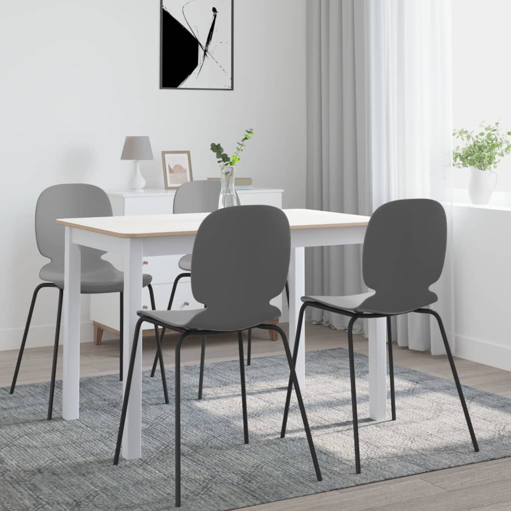 vidaXL Eettafel 114x71x75 cm bois d'hévéa massif blanc