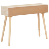 vidaXL Wandtafel met 3 lades 100x30x73 massief grenenhout