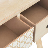 vidaXL Wandtafel met 3 lades 100x30x73 massief grenenhout