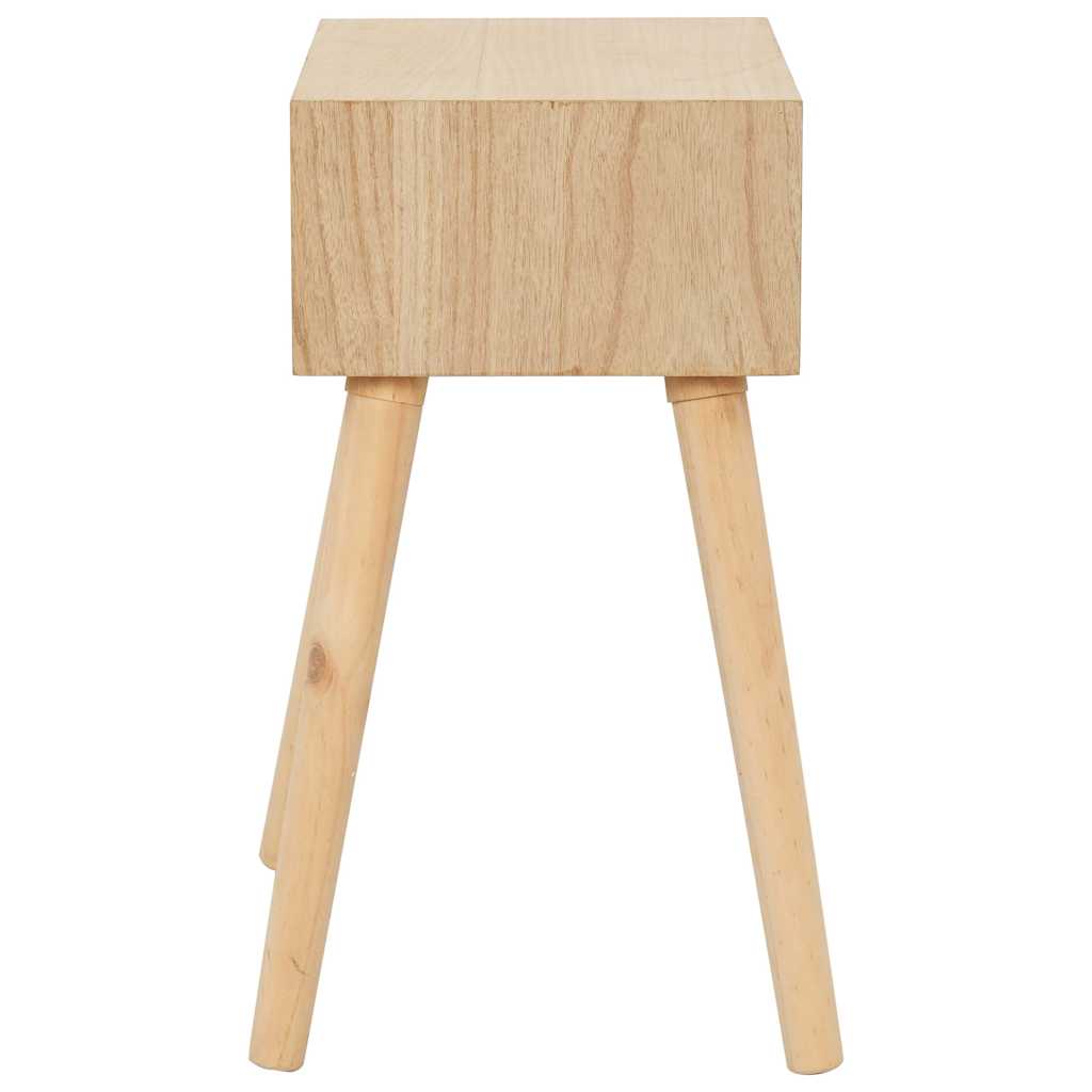 vidaXL Nachtkastje met lade 44x30x58 cm massief hout