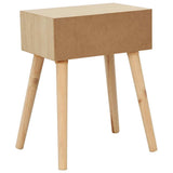 vidaXL Nachtkastje met lade 44x30x58 cm massief hout