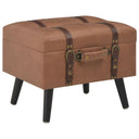 vidaXL Opbergkruk 40 cm kunstleer tan