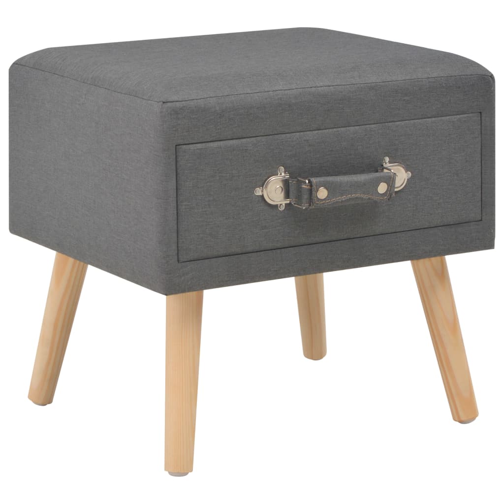 vidaXL Nightstand 40x35x40 cm fabric grey