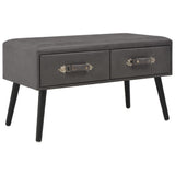 vidaXL Coffee Table 80x40x46 cm Faux Leather Brown